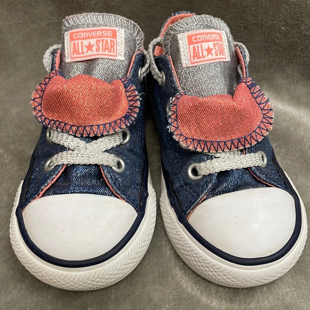 🌟CONVERSE🌟SHIMMER DOUBLE TONGUE - Picture 2 of 9